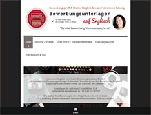 Tablet Screenshot of englische-bewerbungen.de